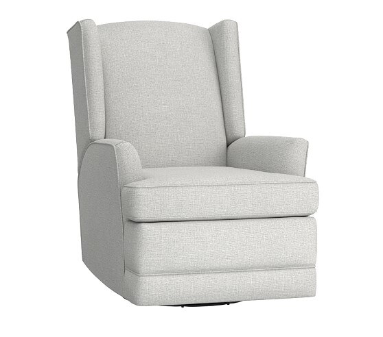 Wingback cheap swivel glider